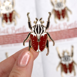 Goliath Beetle Enamel Pin