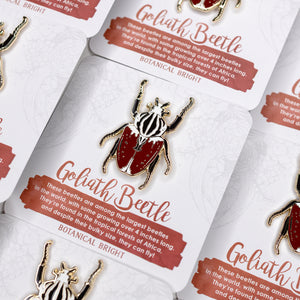 Goliath Beetle Enamel Pin