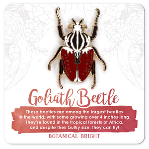 Goliath Beetle Enamel Pin