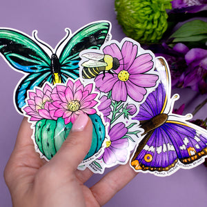 Mystery Grab Bags! 10 Water Resistant Stickers + 3 B-Grade Enamel Pins + 1 Keychain