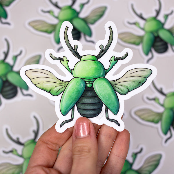 Beetle Waterproof Vinyl Sticker