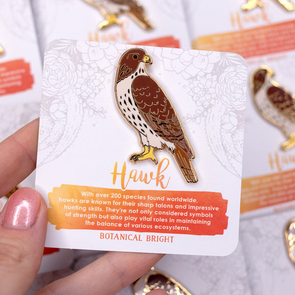 Hawk Enamel Pin