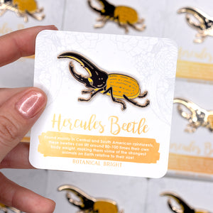 Hercules Beetle Enamel Pin