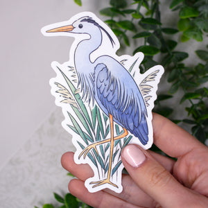 Heron Waterproof Vinyl Sticker