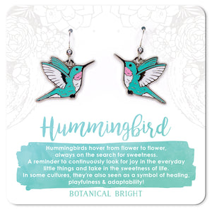 Hummingbird Charm Earrings