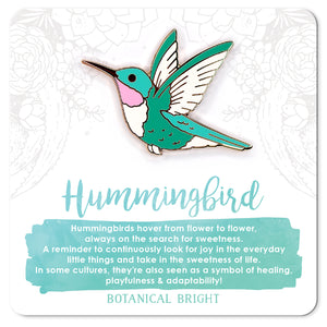 Hummingbird Enamel Pin