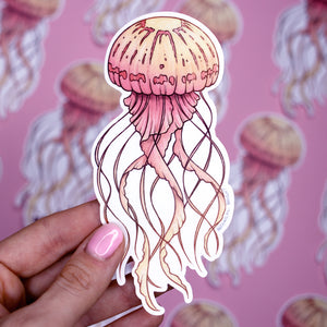 Jellyfish Waterproof Vinyl Sticker