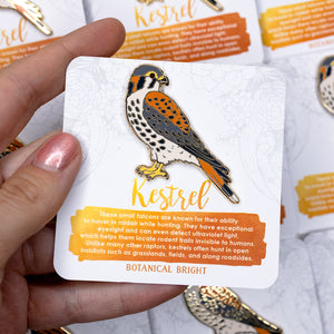 Kestrel Enamel Pin