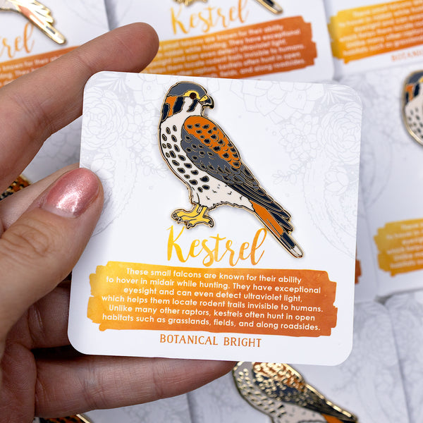 Kestrel Enamel Pin
