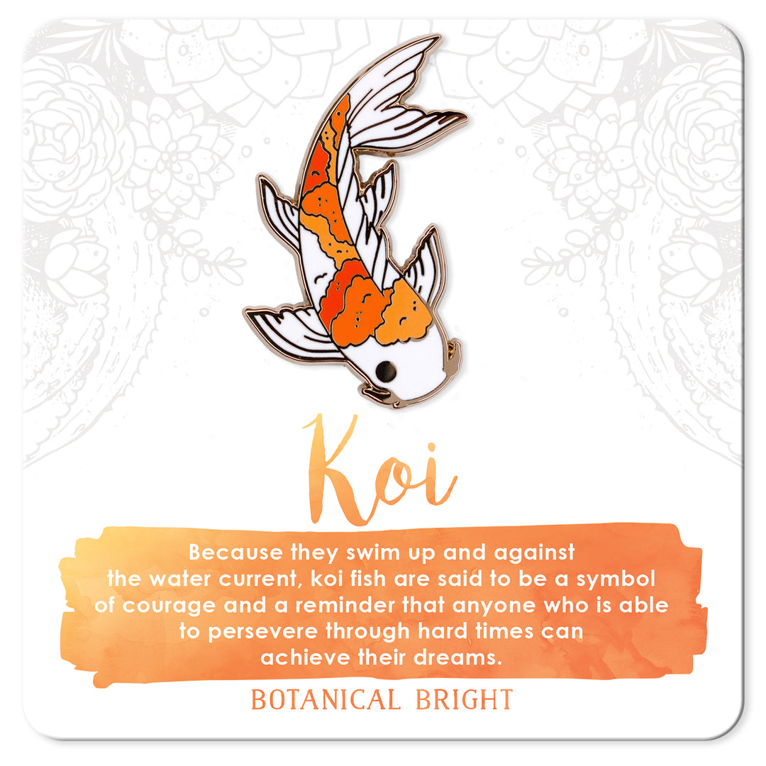 Koi Fish Enamel Pin – Botanical Bright