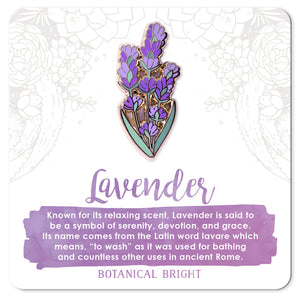 Lavender Enamel Pin