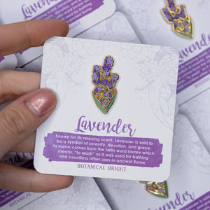 Lavender Enamel Pin