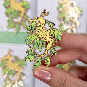 Leafy Sea Dragon Enamel Pin