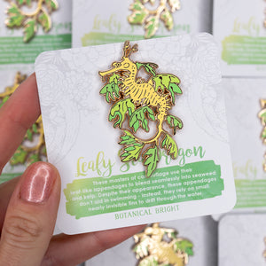 Leafy Sea Dragon Enamel Pin