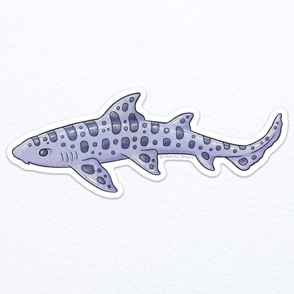 Leopard Shark Waterproof Vinyl Sticker