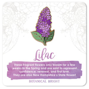 Lilac Enamel Pin