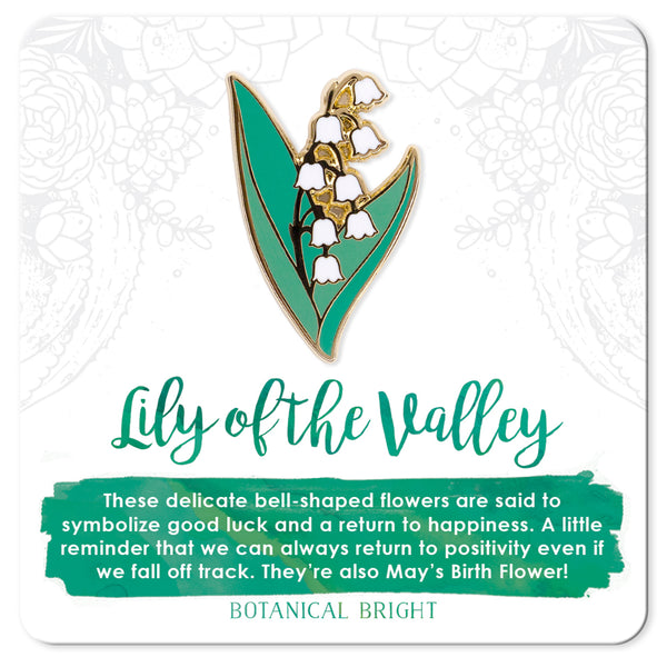 Lily of the Valley Enamel Pin