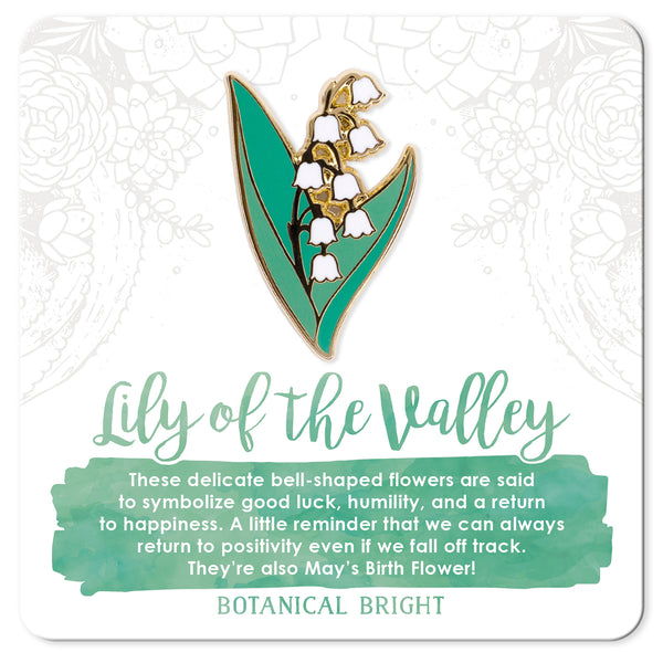 Lily of the Valley Enamel Pin