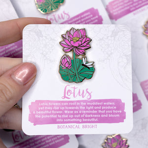 Lotus Enamel Pin