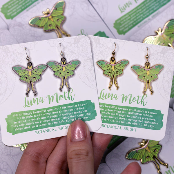 Luna Moth Earrings