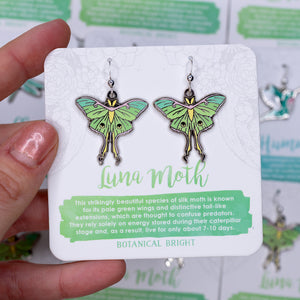 Luna Moth Earrings
