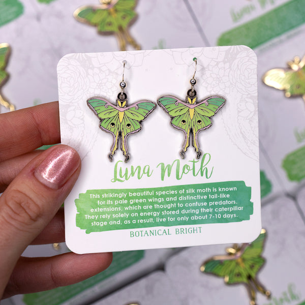 Luna Moth Earrings