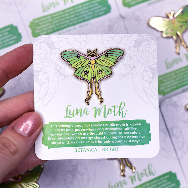 Luna Moth Enamel Pin