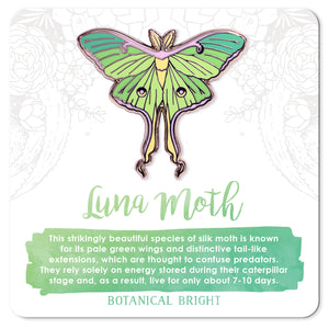 Luna Moth Enamel Pin