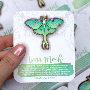 Luna Moth Wood Pin