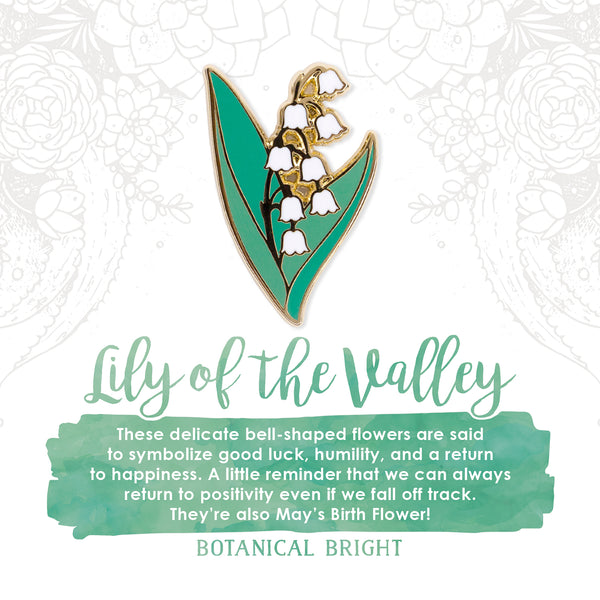 Lily of the Valley Enamel Pin