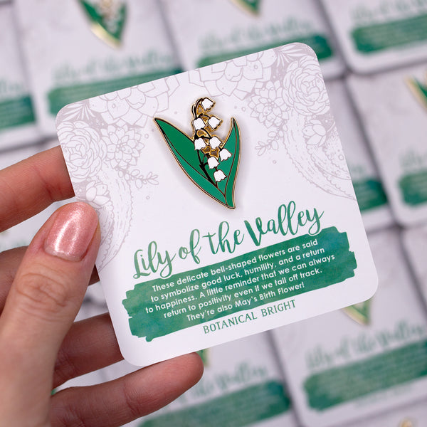 Lily of the Valley Enamel Pin