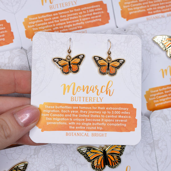 Monarch Butterfly Earrings