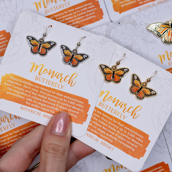 Monarch Butterfly Earrings