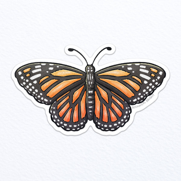 Monarch Butterfly Waterproof Vinyl Sticker