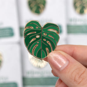 Monstera Enamel Pin
