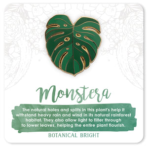 Monstera Enamel Pin