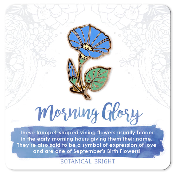 Morning Glory Enamel Pin