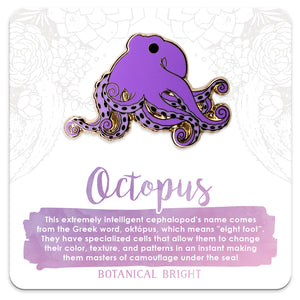 Octopus Enamel Pin