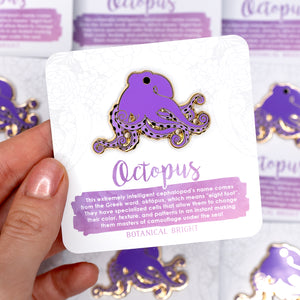 Octopus Enamel Pin