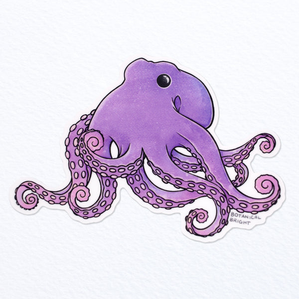 Octopus Waterproof Vinyl Sticker