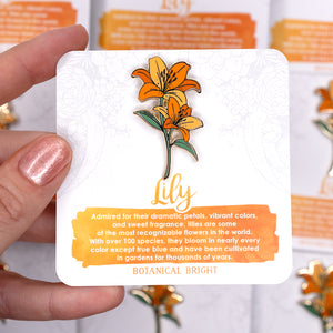 Orange Lily Pin