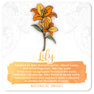 Orange Lily Pin