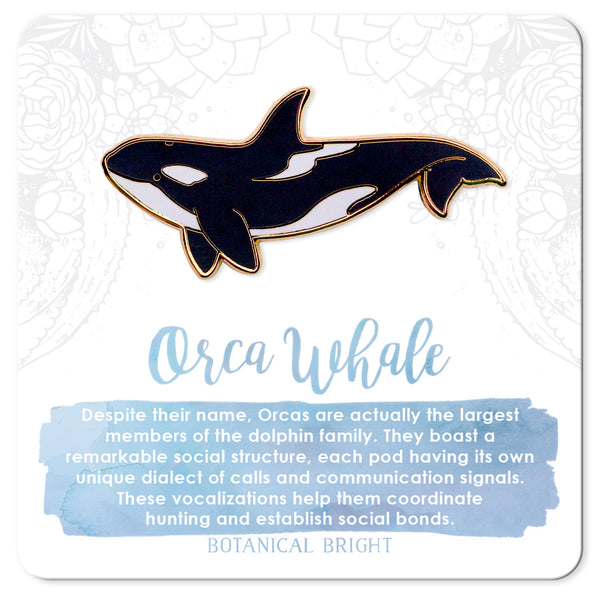 Orca Whale Enamel Pin