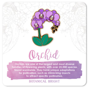 Orchid Enamel Pin