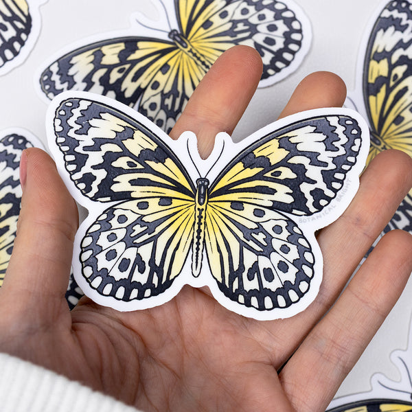 Paper Kite Butterfly Waterproof Vinyl Sticker