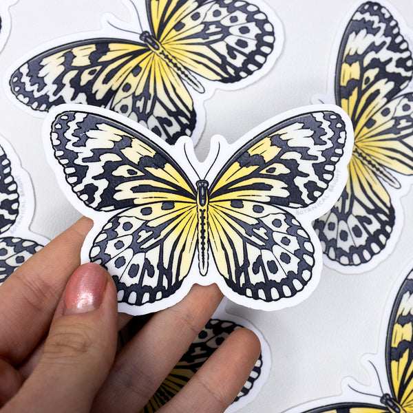 Paper Kite Butterfly Waterproof Vinyl Sticker