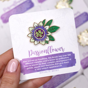 Passionflower Enamel Pin