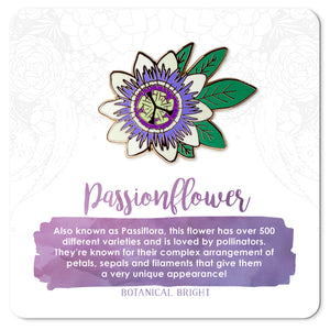 Passionflower Enamel Pin