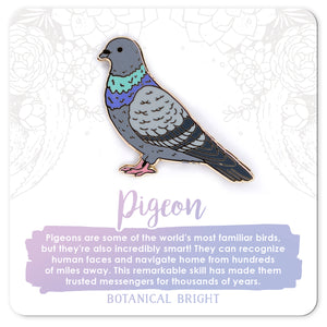 Pigeon Enamel Pin