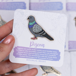 Pigeon Enamel Pin